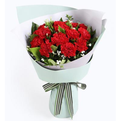 好想你-红色康乃馨12枝，白色相思梅2枝，栀子叶0.5扎