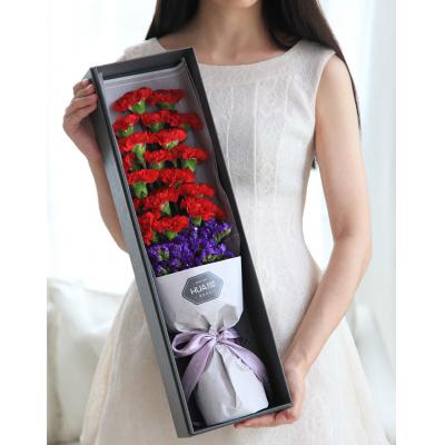 最思恋-红色康乃馨19枝，勿忘我0.3扎