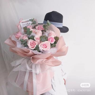 仙气腾腾-11朵粉玫瑰