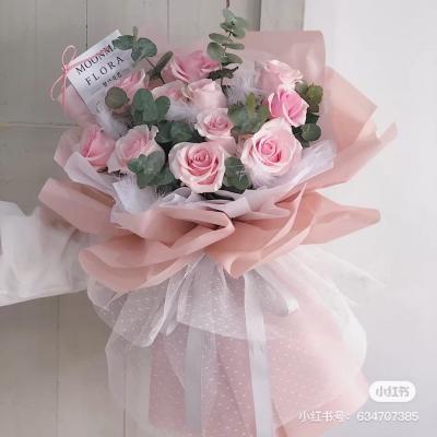 仙气腾腾-11朵粉玫瑰