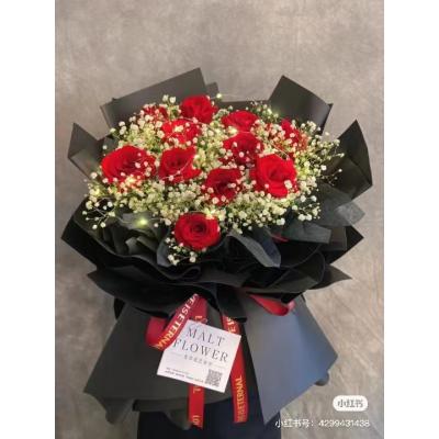 只对你好-11朵红玫瑰加满天星