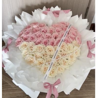 心心相依-52支混搭玫瑰